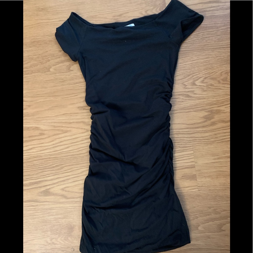 Boden Off shoulder ruched dress